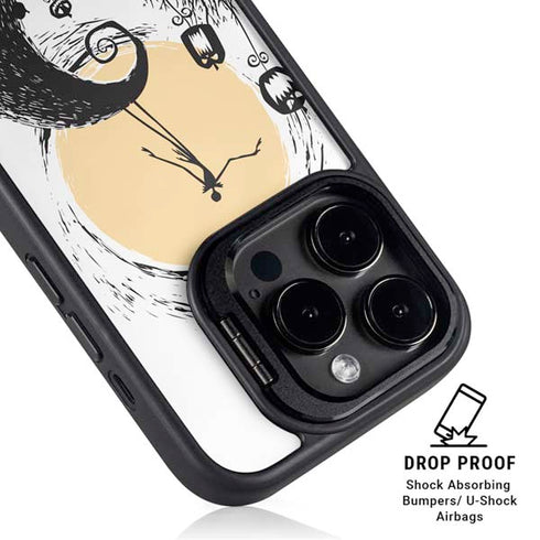 Disney The Nightmare Before Christmas Jack on Spiral Hill Art iPhone 15 Pro Max Kickstand Case